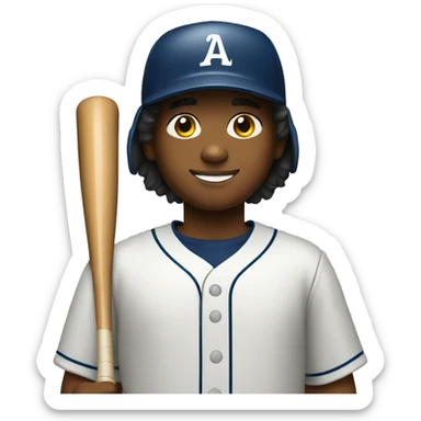 create an image of a 12 year old baseball player sticker