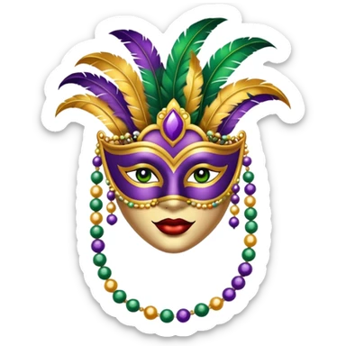 Mardi Gras  sticker