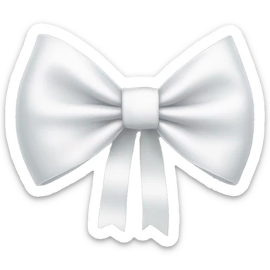 white bow sticker