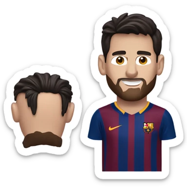 Lionel messi wearing barcelona jersey  sticker