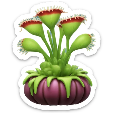 venus flytrap sea anemone sticker