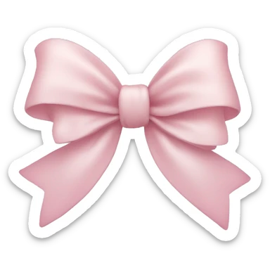 Light pink bow  sticker