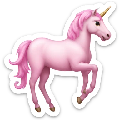 Light pink balloon unicorn  sticker
