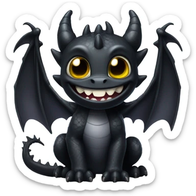 Toothless  sticker