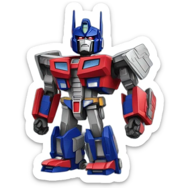 Optimus prime transformers sticker