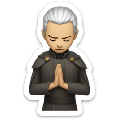 inquisitor praying chaos sticker