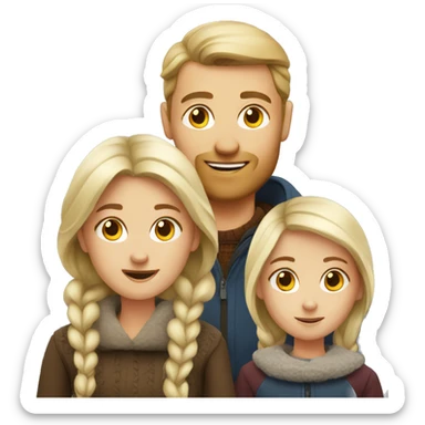 Nordic family sticker