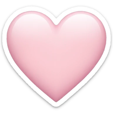 Light pink heart sticker