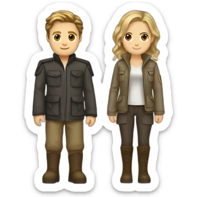 Katniss everdeen et peeta mellark sticker