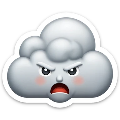 злой облако sticker