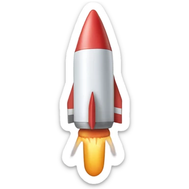 Popsicle rocket ship  sticker