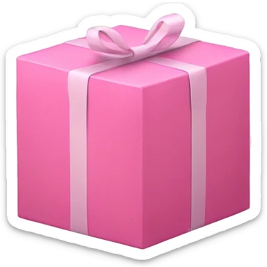 Pink box that says maybe  sticker