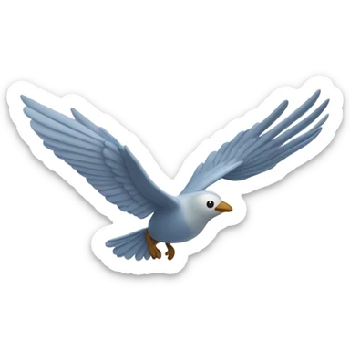 Bird in the ocean  sticker