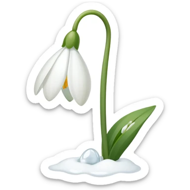 Can u make mi a small snowdrop flower emoji so i can put it in my description on instagram sticker