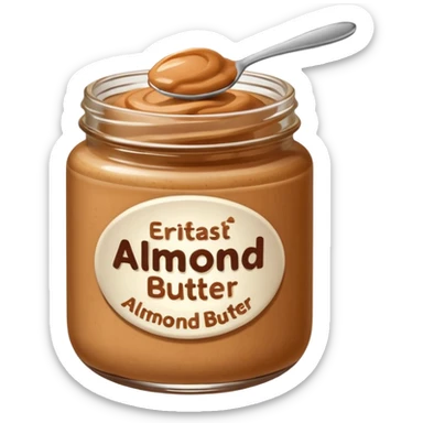 almond butter sticker