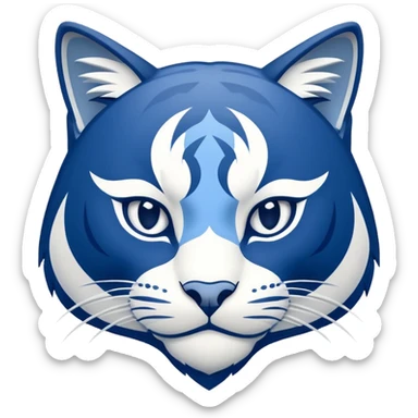 UNH Wildcat logo profile sticker