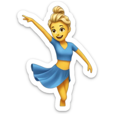 twirling sticker