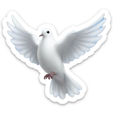 Dove blue  sky sticker