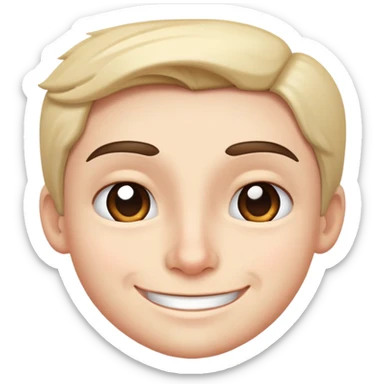 Smirking and one eye brow up sticker