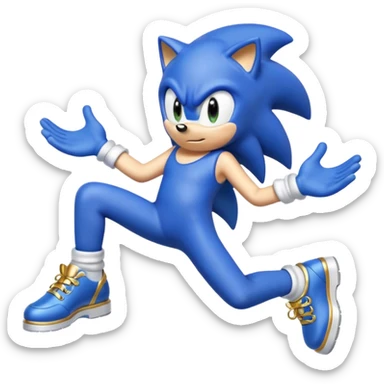 Sonic pooping sticker