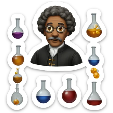 16th century scientist chemistry sticker