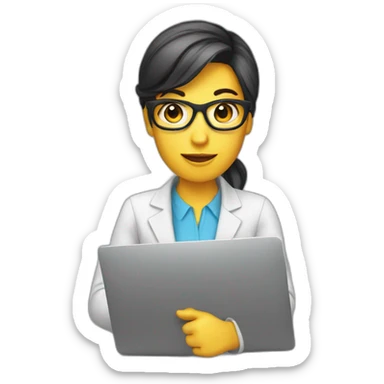 Virtual assistant geek sticker