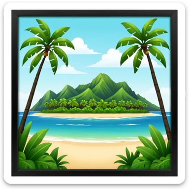 hawaiian island sticker