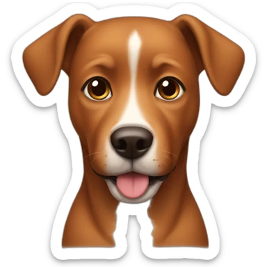Brown doggie sticker