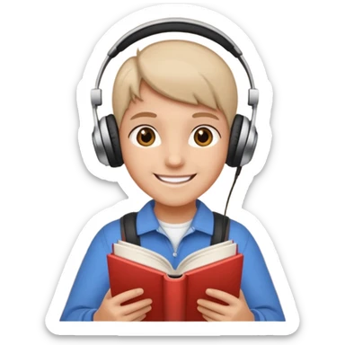 Practicing English at home sticker