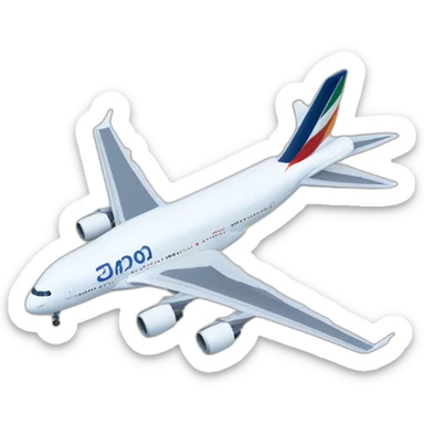 An airbus a380 sticker