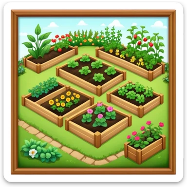 organic garden beds  sticker