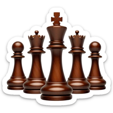 Chess pieces sticker