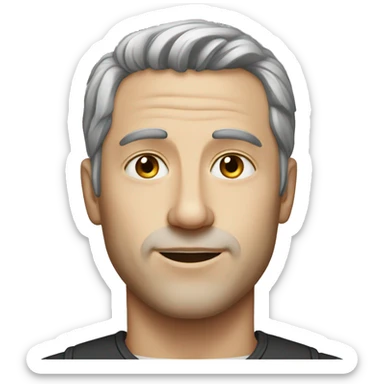 portrait of a fair-skinned man sticker