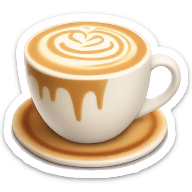 beige latte sticker