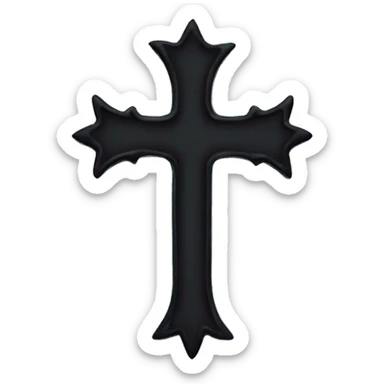 goth cross sticker