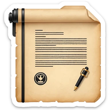 Courtroom Items, Legal Document – official case file or contract

 sticker