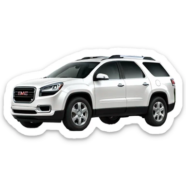 2016 white GMC ACADIA sticker