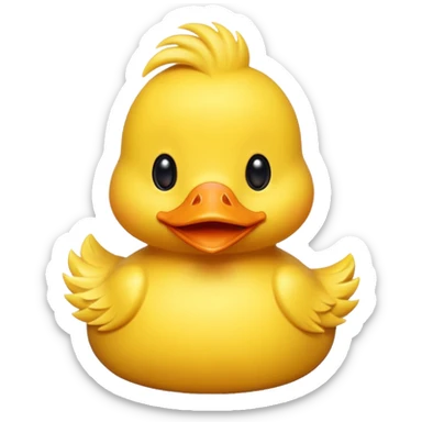 Silly duck sticker