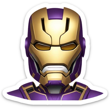 Iron Man as Thanos sticker