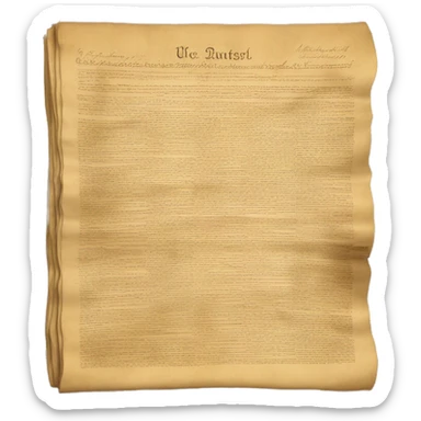 United States constitution sticker