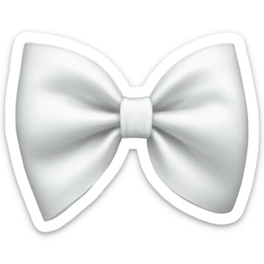 White bow sticker