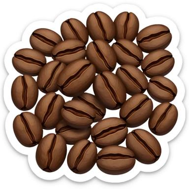 Coffee beans sticker