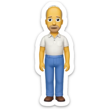 Homer simpson sticker