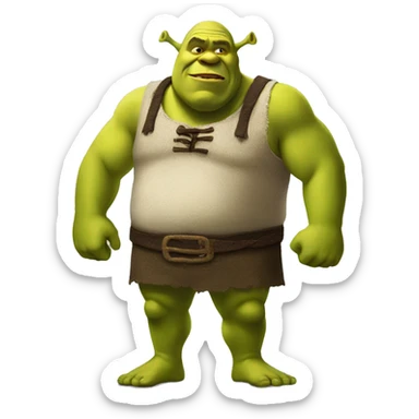 Big back shrek sticker