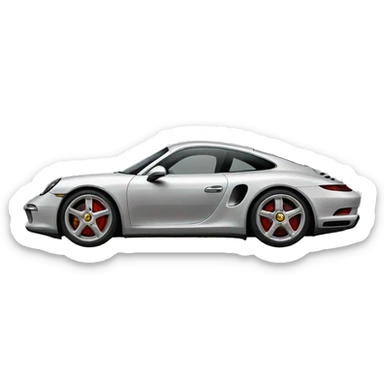 Emoji Porsche logo  sticker