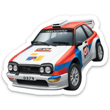Rally car sticker