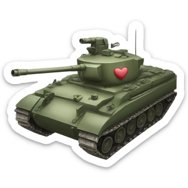 Tank in love sticker