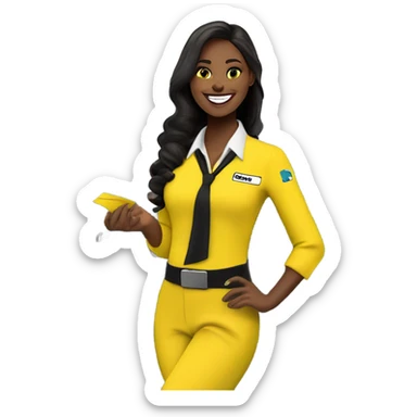 Spirit airlines flight attendant  sticker