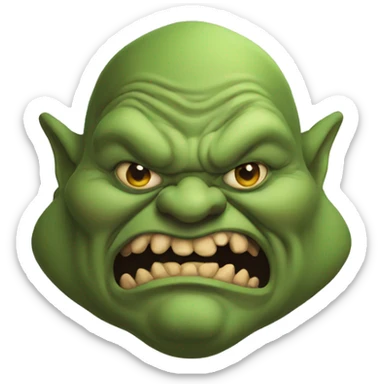 fat evil goblin sticker