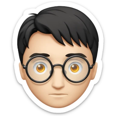 Harry Potter glasses with the scar and without the face  sticker